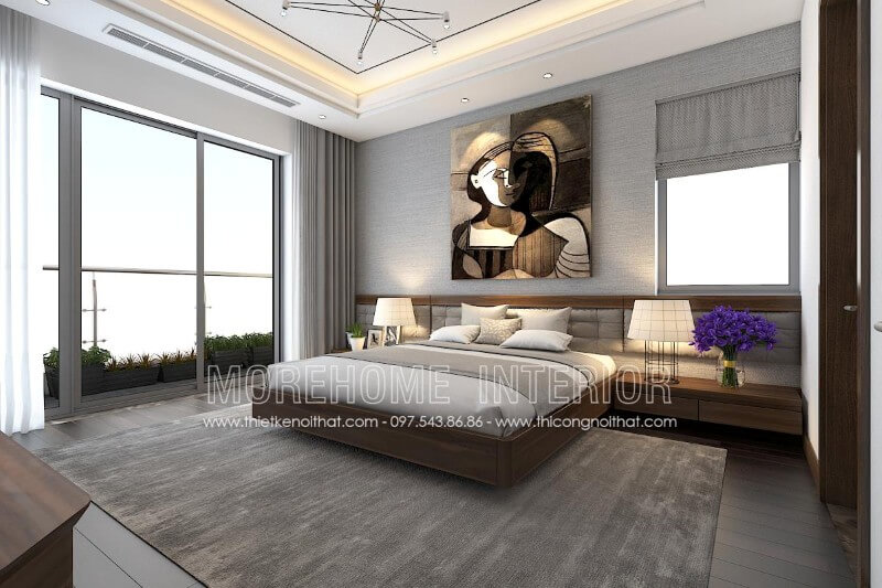 Giường ngủ chung cư gỗ công nghiệp Giường ngủ chung cư gỗ công nghiệp