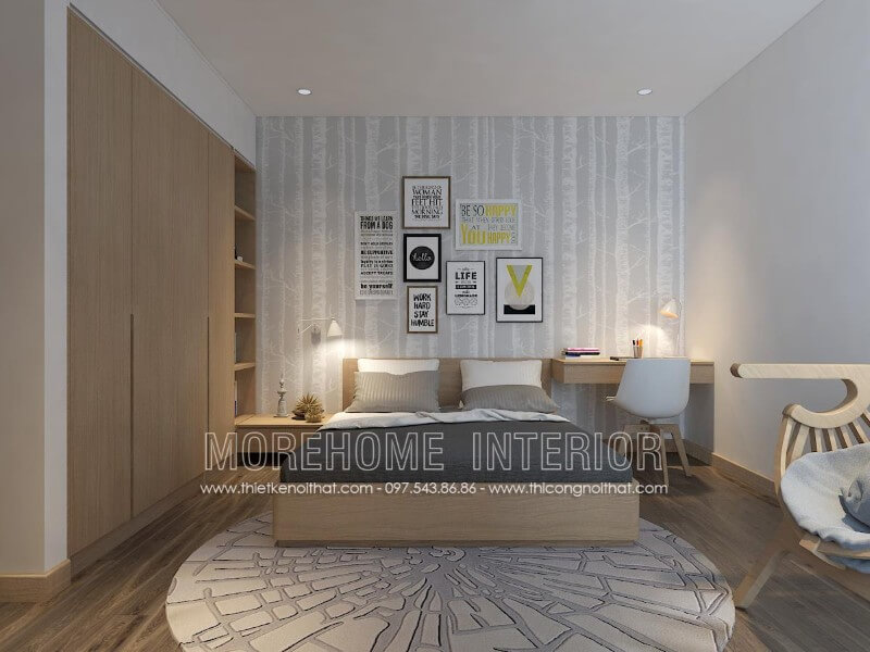 Giường ngủ chung cư gỗ công nghiệp Giường ngủ chung cư gỗ công nghiệp