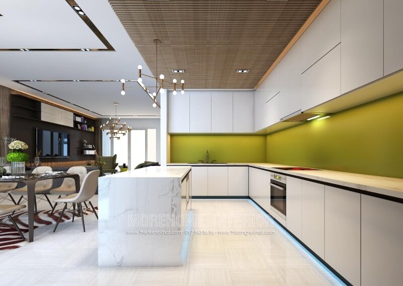 Gợi ý mẫu tủ bếp hiện đại cho không gian nhà phố Đà Nẵng Thiết kế và sản xuất tủ bếp đẹp